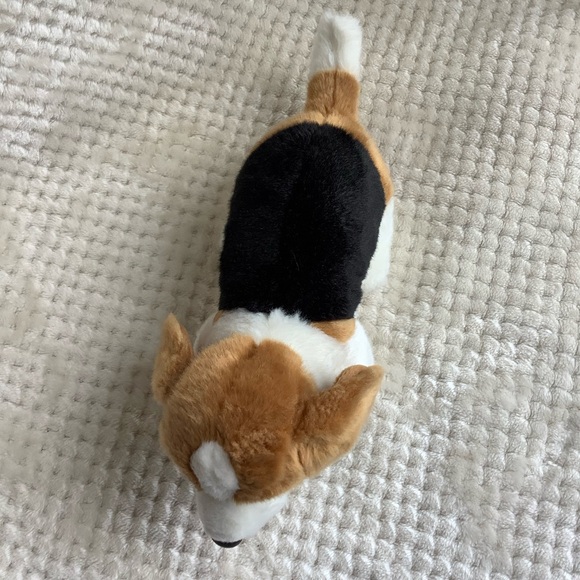 DEMDACO Plush Beagle Basset Hound Realistic Puppy Dog Stuffed Animal Toy - Picture 4 of 16